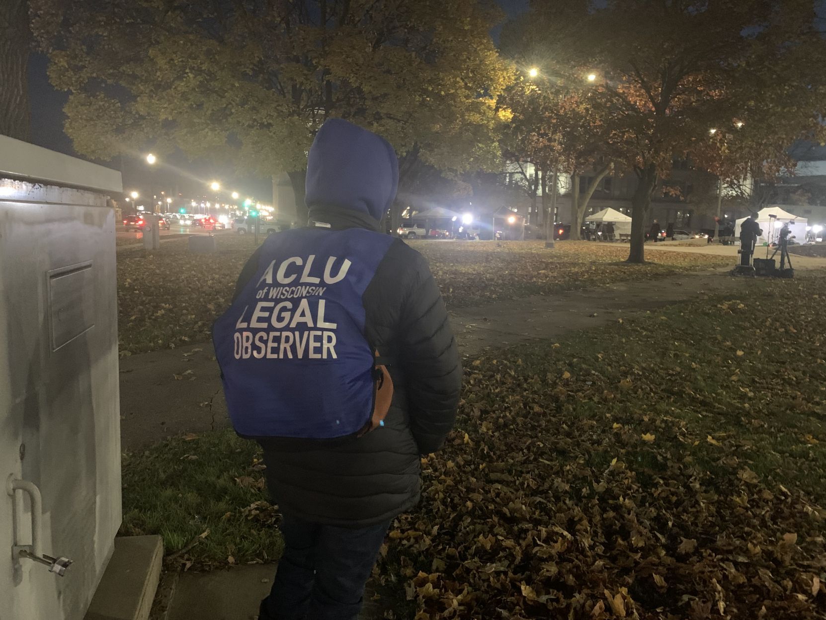 ACLU observers on hand just in case